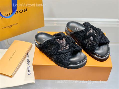 louis vuitton shearling sandals|louis vuitton sandals.